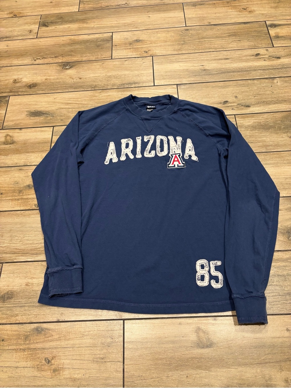 Vintage Gear For Sports Arizona Wildcats Long Sleeve Tee Size Large Navy